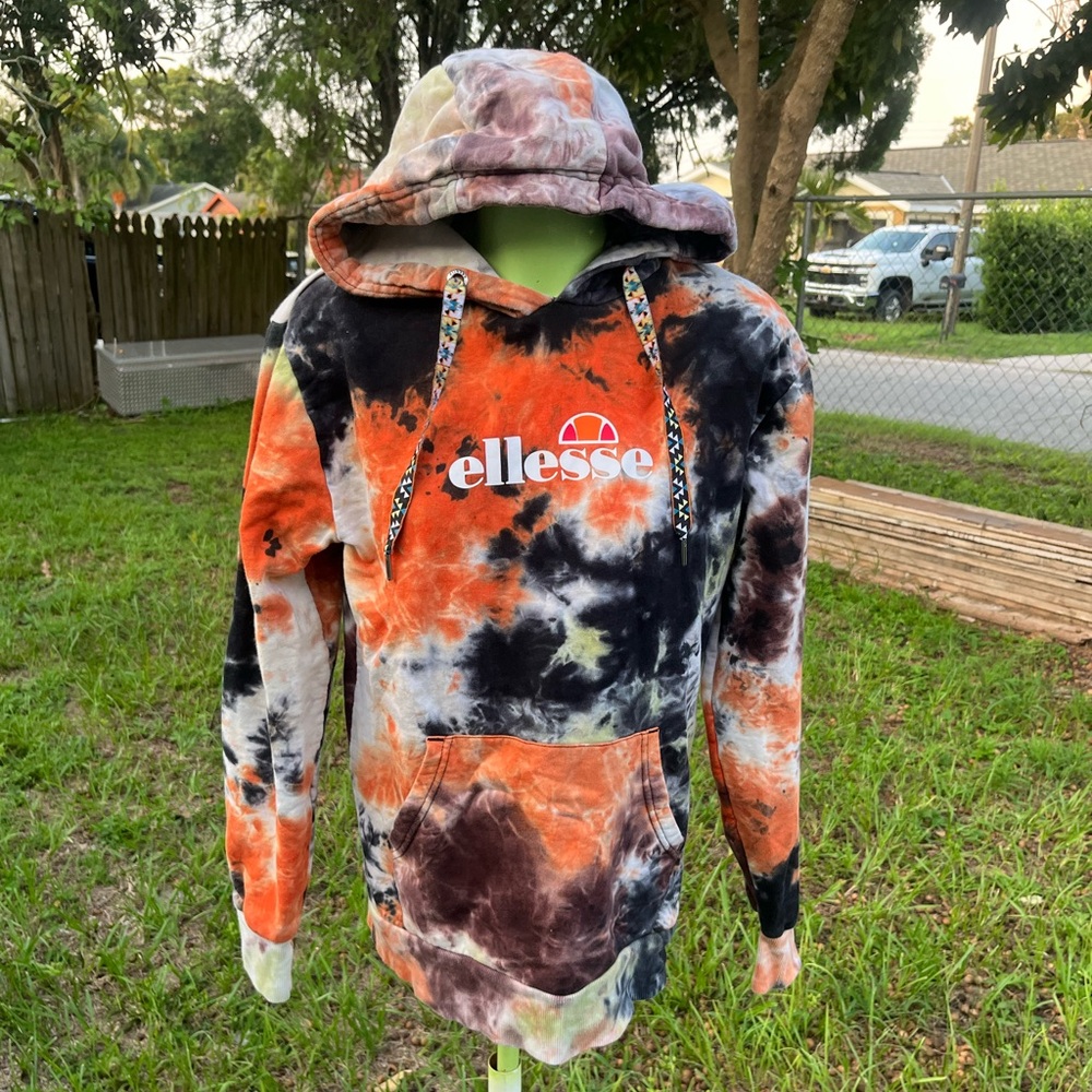 Ellesse Grapic Tie Dye Hoodie Size US 6